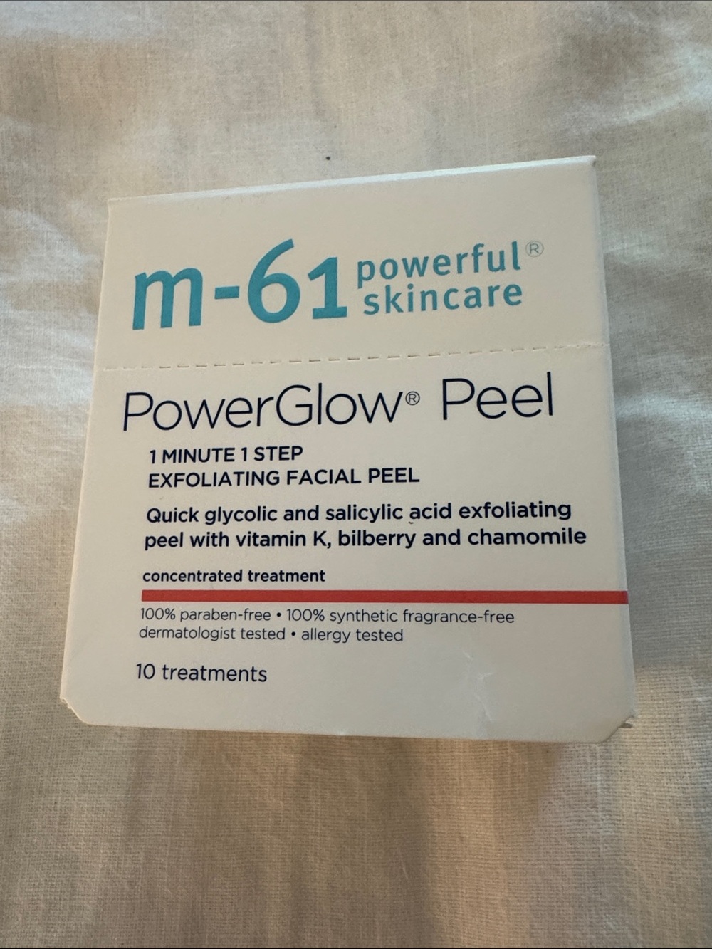 Blue Mercury m-61 PowerGlow Peel Exfoliating Facial Peel — White